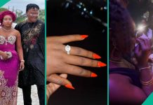 Oluwadolarz Proposes To Girlfriend Ife Luv In Nightclub