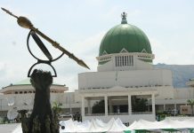 Tension as Security Operatives Stop Protesters at National Assembly Gate