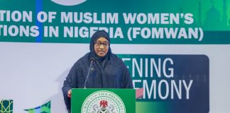 First Lady Urges Muslim Women to Remain Firm in Faith and Values