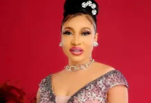 Tonto Dikeh recalls addiction battle in anti-drug campaign