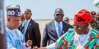 President Tinubu Lands in Kaduna for APC Campaign Rally