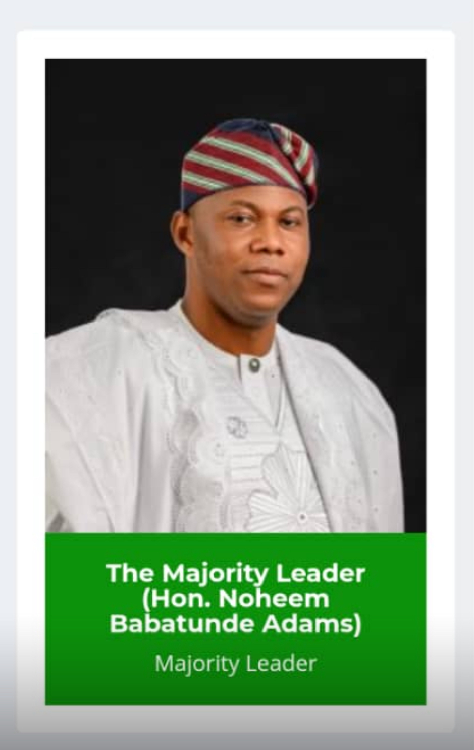 Hon Noheem Adams 