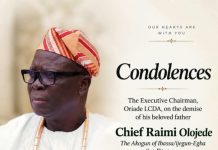Honorable Dr Rauf Olawale Age-Sulaiman Pays Tribute to Late Chief Raimi Olojede,While also expressing his heartfelt Condolences to Honorable Rasaq Olojede ,Chairman Oriade Local Government.