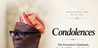 Honorable Dr Rauf Olawale Age-Sulaiman Pays Tribute to Late Chief Raimi Olojede,While also expressing his heartfelt Condolences to Honorable Rasaq Olojede ,Chairman Oriade Local Government.